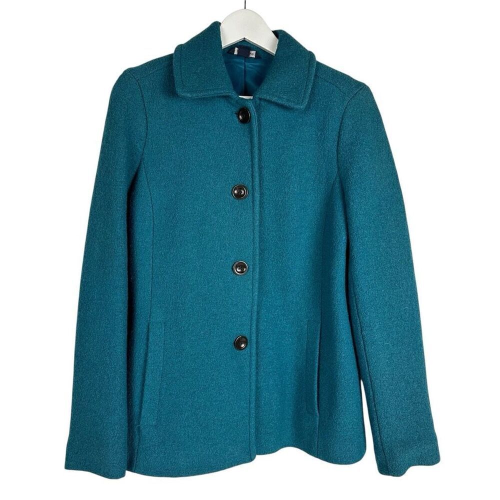 Lands End Women’s Teal Dress Coat size 8